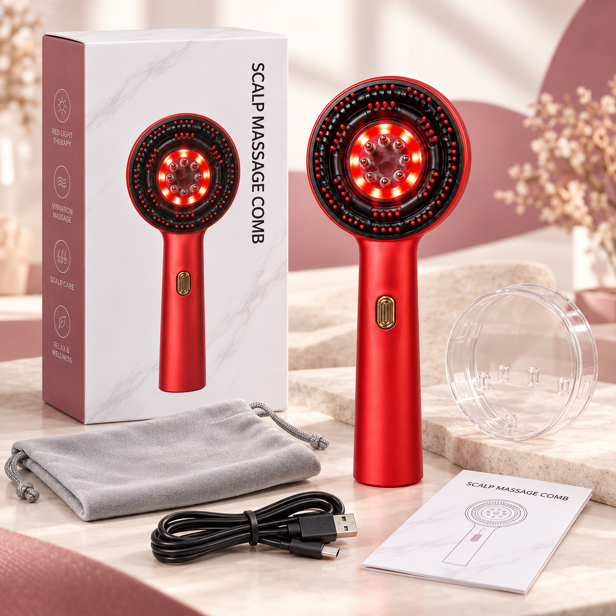 Scalvia™ – Scalp Serum Applicator & Massager